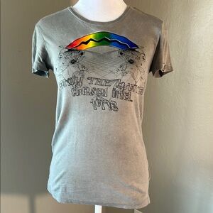 Diesel Gray Graphic T-Shirt “only the brave” 1970